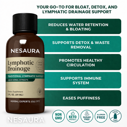 Nesaura™ Lymphatic Drainage Supplement: Reduce Bloat, Reduce Puffiness, Detoxify, Support Lymph Flow (Copy)